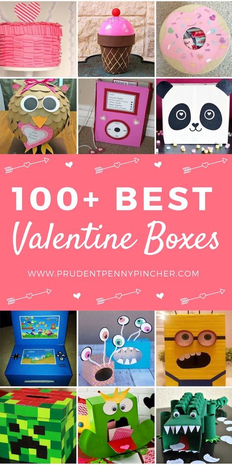 Diy Valentine Boxes, Valentines Creative, Diy Valentine's Mailbox, Girls Valentines Boxes, Diy Valentines Box, Valentine Boxes For School, Kids Valentine Boxes, Valentine Card Box, Hadiah Valentine