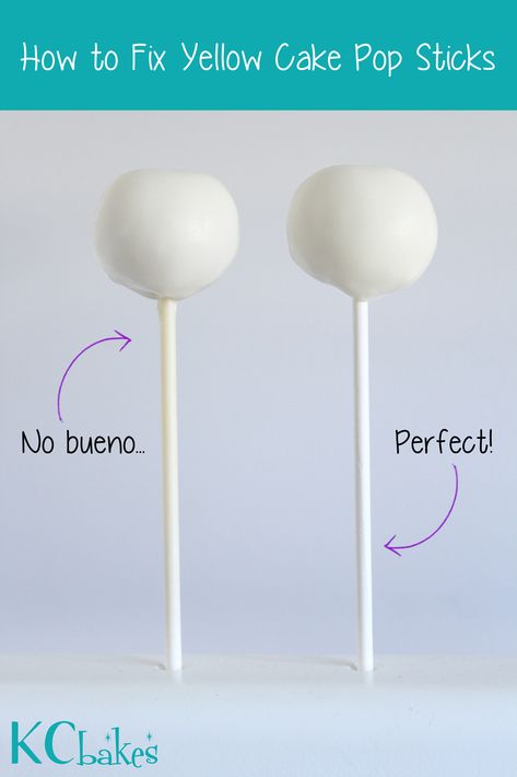 1 How to Fix Yellow Cake Pop Sticks by @kcbakes Yellow Cake Pops, How To Make Yellow, Mason Jar Cakes, Signs Youre In Love, Birthday Cake Pops, Cake Pops How To Make, Cake In A Jar, Cake Pop Sticks, Pop Stick