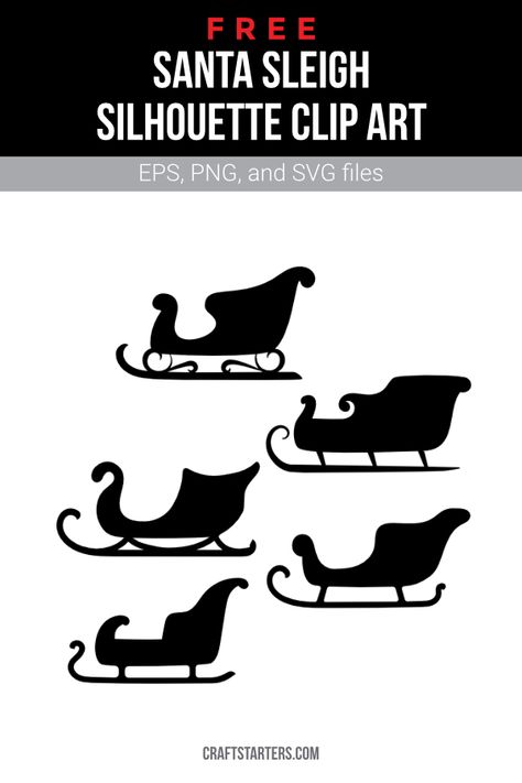 Sleigh Svg Free, Santa Claus Sleigh Illustration, Santas Sleigh Silhouette Shape, Santas Sleigh Drawing Easy, Santa Sleigh Template Free Printable, Santa’s Sleigh, Christmas Sleigh Diy, Yard Silhouettes, Chalkboards Ideas