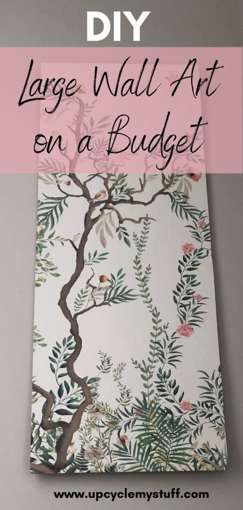 DIY Large Wall Art Ideas on a Budget - Upcycle My Stuff Large Wall Art Ideas, Diy Large Wall Art, Large Scale Wall Art, Wal Art, Wall Art Ideas, Diy Upcycle, Oversized Wall Art, Large Canvas Art, Large Wall Decor