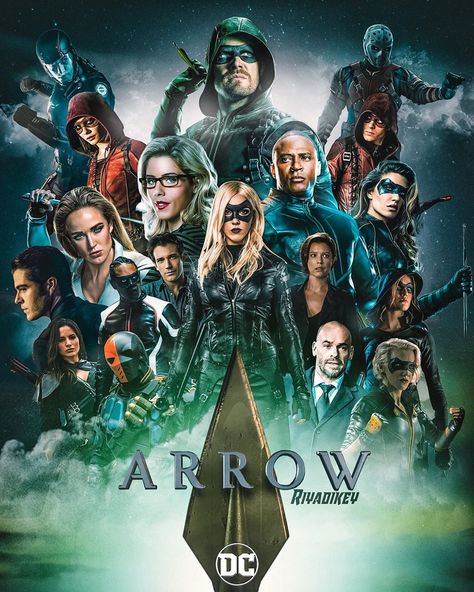 @riyadgraphisme on Instagram: “I made this poster to wish a Happy 8th anniversary to One of my favorite show that change my life @cw_arrow 🏹🎉🎂. Today marks 8 years since…” Arrow Movie, Arrow Serie, Arrow Family, Happy 8th Anniversary, Cw Arrow, Arrow Poster, Justice League Art, Oliver Queen Arrow, Dc Comics Vs Marvel