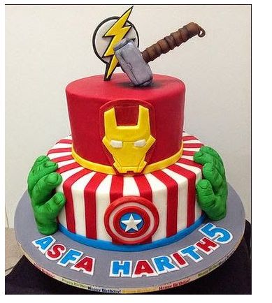 Avengers 2 tier cake Avengers Cake Design, Avengers Birthday Party Ideas, Avenger Party, Avengers Cake Topper, Avengers Birthday Party, Superhero Cakes, Avengers Cake, Avengers Theme, Marvel Cake