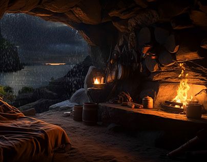 Check out new work on my @Behance profile: "Cozy cave and rain" http://be.net/gallery/175452579/Cozy-cave-and-rain Cave Room Aesthetic, Cave Home Fantasy Art, Cave Home Aesthetic, Cave House Aesthetic, Fantasy Cave Home, Cave Concept Art, Aesthetic Cave, Cave Camping, Fantasy Cave