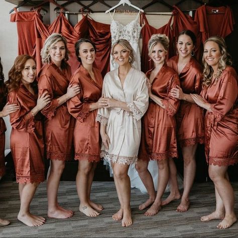 Bridesmaid Robes Personalized, Bridal Robes Personalized, Bridal Robe Lace, Silk Bridesmaid Robes, Satin Bridal Robe, Bridesmaid Robe Personalized, Bridal Party Robes, Wedding Robe, Clothing Gifts