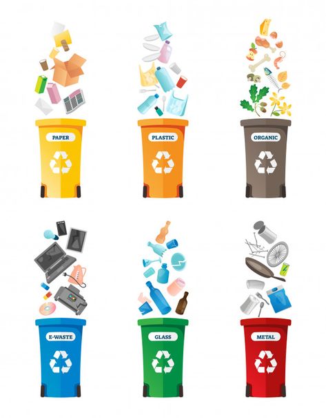 Recycling illustration Premium Vector | Premium Vector #Freepik #vector #food #business #label #circle Recycling Illustration, Earth Pollution, Recycle Preschool, Ochrana Prírody, Recycling Activities, Recycling Facts, Garbage Recycling, Waste Collection, Free Vector Illustration