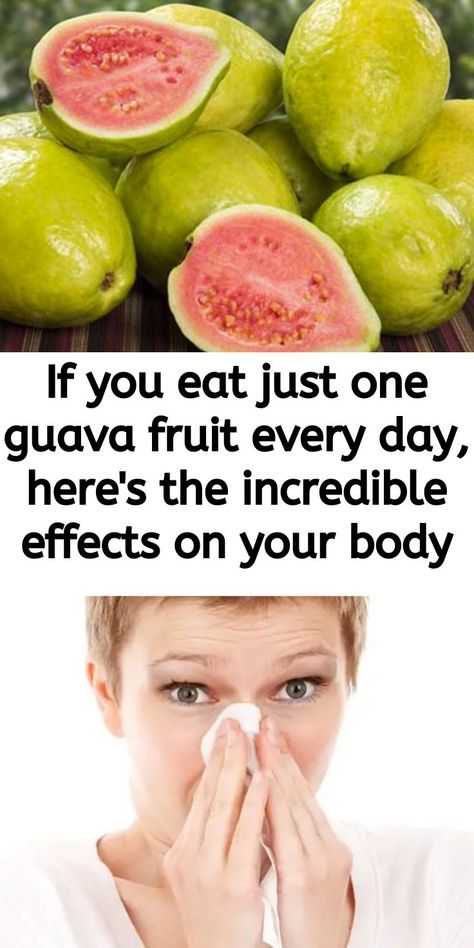 If you eat just one guava fruit every day, here's the incredible effects on your body Guava Recipes Healthy, How To Eat Guava, Fruit And Veg Market, Kidney Healthy Foods, Guava Benefits, Guava Recipes, High Potassium Foods, Guava Fruit, Guavas