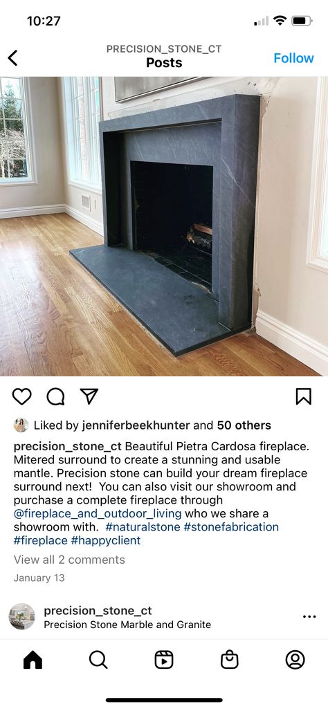 Honed Granite Fireplace Surround, Black Cast Stone Fireplace, Granite Fireplace Mantle, Black Granite Fireplace Surround, Gray Fireplace Surround, Soapstone Fireplace Surround, Granite Fireplace Surround, Soapstone Fireplace, Frame Fireplace