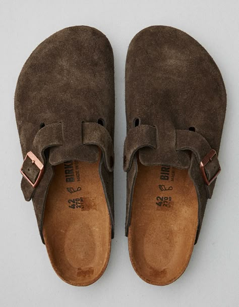 Birkenstock Men's Boston Clog Birkenstock Men Boston, Berken Stocks Shoes, Birkin Stocks, Birkenstock Clogs Outfit, Boston Birkenstock, Clogs Birkenstock, Boston Outfits, Birkenstock Clog, Boston Clogs