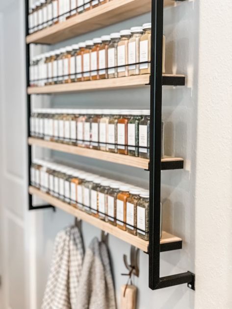 Wooden spice rack