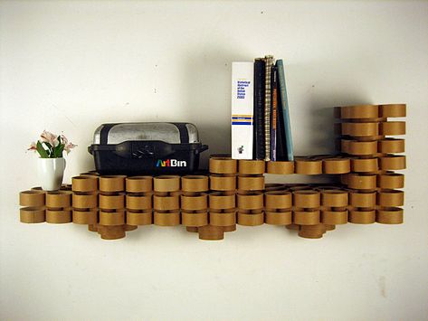 Creative Cardboard Furniture Ideas Cardboard Tube Crafts, Diy Karton, Karton Design, Carton Diy, Kerajinan Diy, Detail Arsitektur, Cardboard Recycling, Paper Furniture, Cardboard Sculpture