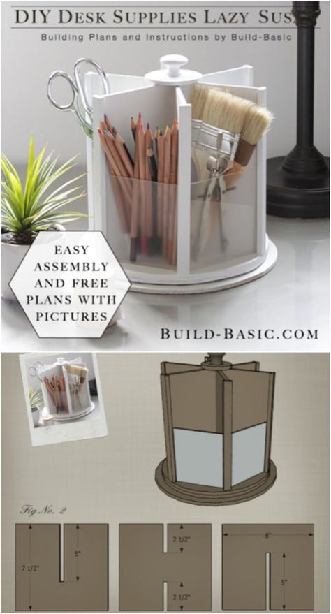 21 Awesome DIY Desk Organizers That Make The Most Of Your Office Space #diy #organizers #homeoffice #desk #organizing #chic #projects Diy Desk Organization, Diy Karton, Carton Diy, Desk Organization Diy, Seni Dan Kraf, Kraf Diy, Diy Office, Diy Bricolage, Diy Simple