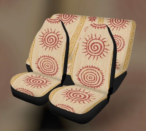 Add a touch of luxury to your car's interior with our beige car seat covers. These covers are made of high-quality materials and will protect your seats from wear and tear. They are also easy to clean and maintain.

#carseatcover #carinterior #cardecor Boho Seat Covers Car, Set Covers For Cars, Boho Car Seat Covers, 70s Car Decor, Car Interior Decor Boho, Cute Seat Covers For Cars, Car Necessities For Women, Cute Car Decorations Interior, Car Backseat Aesthetic