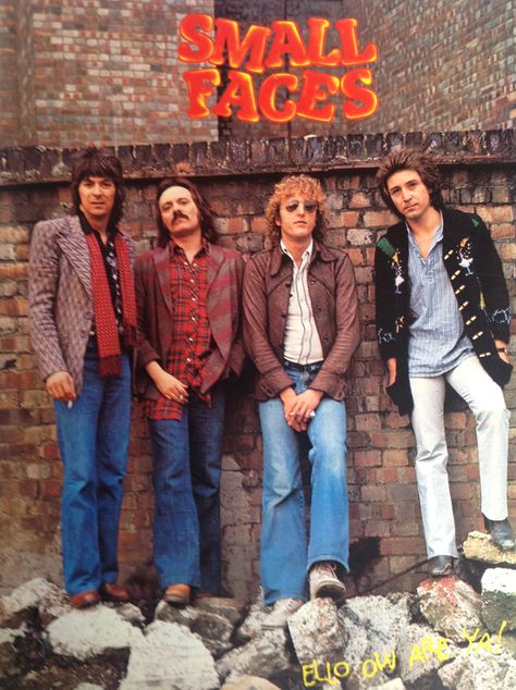 The Small Faces in 1977 (Ian McLagan, Steve Marriott, Rick Wills and Kenney Jones) Ian Mclagan, Kenney Jones, Muse Music, Steve Marriott, Blue Soul, Humble Pie, 60s Rock, Music Magic, Rock And