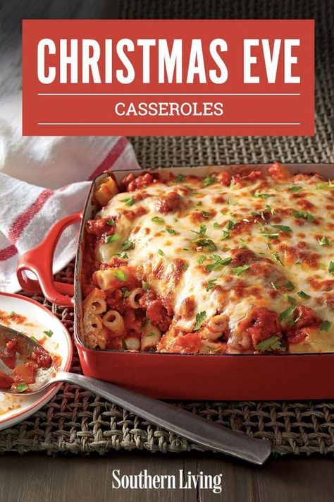 These Christmas casseroles are the easiest way to feed a crowd, and they're company-worthy for your out-of-town guests. #christmasevecasseroles #christmasevedinnerideas #casserole #recipes #dinner #southernliving Christmas Party Meal Ideas For A Crowd, Christmas Party Meals For A Crowd, Holiday Dinners For A Crowd, Christmas Meal For A Crowd, Crowd Pleasing Dinners, Holiday Cooking Christmas Dinner Recipes, Thanksgiving Dinner For A Crowd, Casserole For Christmas Dinner, Dinner Crowd Pleasers