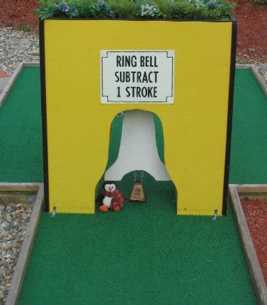 homemade obstacles for a mini golf course - Google Search Mini Golf Course Diy, Diy Mini Golf, Mini Golf Ideas, Golf Fundraiser, Mini Putt, Office Golf, Golf Card Game, Dubai Golf, Putt Putt Golf