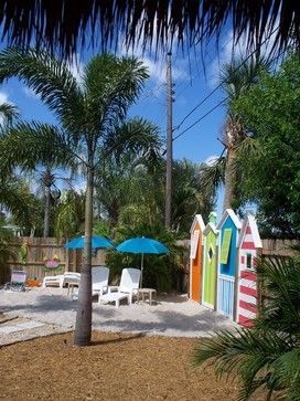 Sand Backyard, Beach Theme Backyard, Beach Landscaping, Tropical Patio, Beach Backyard, Beach Patio, Tropical Backyard, Backyard Beach, Pea Gravel