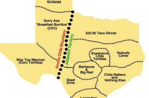 One Texas man has created a humorous new map that shows the “harsh realities” of Tacos in each region of the Lone Star State. Only In Texas, Taco Dinner, Map Creator, Texas Man, Mexican Corn, Chile Relleno, Texas Country, Texas History, Red Zone