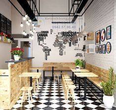 Cafe Interior Design Small, Small Restaurant Design, Simple Cafe, Mini Cafe, Bakery Design Interior, Small Cafe Design, Coffee Shop Interior Design, Small Restaurant, Cafe Shop Design