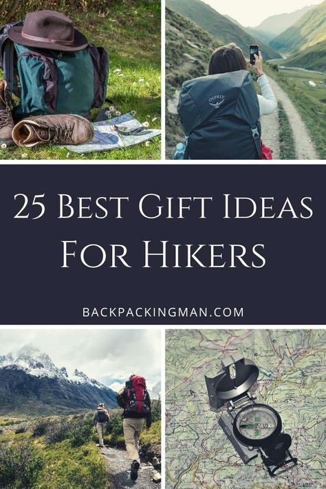 These are 25 great gift ideas for hikers to help you choose on a gift for a hiking friend or fmily member. #hiking #giftideas Gifts For Hikers, Travel Birthday, Hiker Gifts, Budget Friendly Gift, Hiking Gifts, Hiking Tips, Adventure Activities, Hiking Gear, Travel Lover