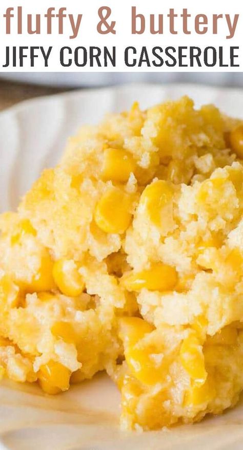 Sweet Corn Casserole, Easy Corn Casserole, Cream Corn Casserole, Corn Casserole Recipe, Corn Dishes, God Mad, Corn Casserole, Tater Tots, Think Food