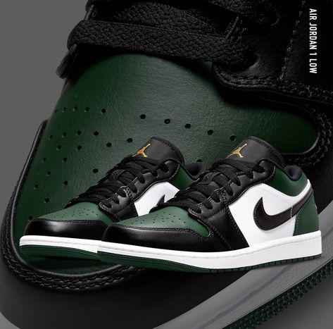 Air Jordan 1 Low Green, Nike Jordan 1 Low, Jordan 1 Low Green, Pretty Sneakers, Nike Jordan 1, Perfect Sneakers, Jordan Shoes Girls, Jordan Shoes Retro, Shoes Heels Classy