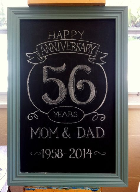 Anniversary chalk board art Happy Anniversary Chalkboard Art, 50th Anniversary Chalkboard Signs, Anniversary Chalkboard Art, 50th Anniversary Quotes, Anniversary Chalkboard, 60th Wedding Anniversary Party, 50th Wedding Anniversary Decorations, Happy 25th Anniversary, 50th Wedding Anniversary Party