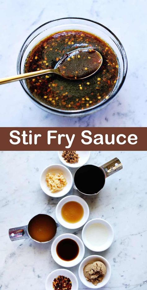 Stir Fry Sauce - A Beautiful Mess Beef Stir Fry Sauce, Stir Fry Sauce Easy, Homemade Stir Fry Sauce, Stir Fry Sauce Recipe, Asian Dipping Sauce, Homemade Stir Fry, Steak Stir Fry, Shrimp And Vegetables, Easy Stir Fry