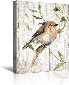 Branch Painting, Wall Art For Bathroom, Bird Paintings On Canvas, Art For Bathroom, Bird Stand, Creative Wall Art, Bird Canvas, Bedroom Farmhouse, Painting Pictures