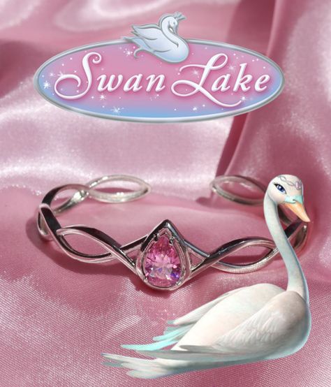 #swanlakeprincessodettepinkstonetiarabracelet #barbieswanlakebracelet #odettetiarabracelet #swanlakeodettebraceelet Barbie Movie Jewelry, Swan Lake Princess, Princess Odette, Barbie Swan Lake, Trendy Silver Jewelry, Barbie Jewelry, Crown Bracelet, Barbie Sets, Barbie Costume