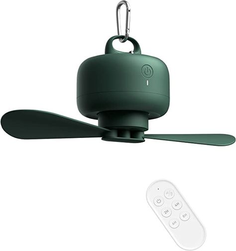 Amazon.com: JISULIFE Camping Fan 8000mAh Rechargeable, Tent Fan Portable with Remote Control, Battery Operated Fan with Detachable Fan Blades, Hanging Hook, Timer, 4 Speeds for Outdoor Dorm-Green : Home & Kitchen Dorm Green, Tent Fan, Camping Fan, Fan Portable, Portable Fan, Fan Blades, Power Adapter, Battery Operated, Outdoor Camping