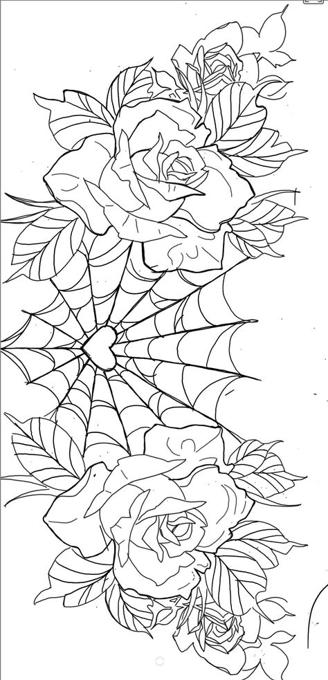 My referenced creation Men Tattoo Sleeve Stencil, Spider Flowers Tattoo, Hand Drawing Tattoo Design, Tattoos To Cover Names, Textured Tattoo Design, Vine Branches Tattoo, Whole Arm Sleeve Tattoos For Women, Tattoo Sketch For Woman, Women Sleeve Filler Tattoo Ideas