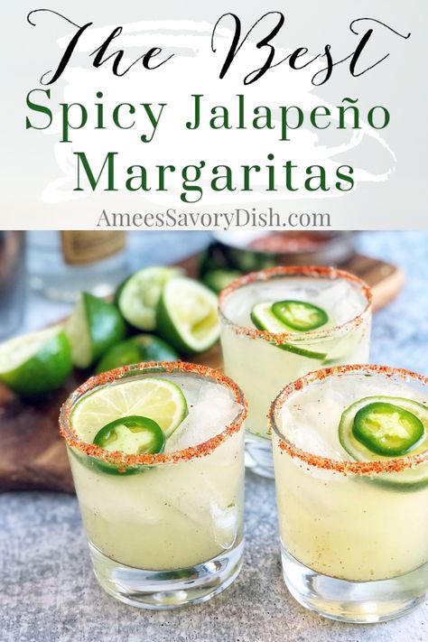 Spicy Margarita Recipe, Cocktail Original, Spicy Drinks, Spicy Cocktail, Jalapeno Margarita, Spicy Margarita, Skincare Order, Cocktail Drinks Recipes, Margarita Recipes