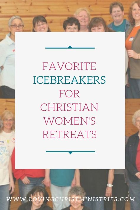 Icebreakers For Women, Ice Breakers For Women, Womens Group Activities, Womens Retreat Themes, Ice Breaker Games For Adults, Women Small Group, Retreat Activities, Games For Ladies, Christian Retreat