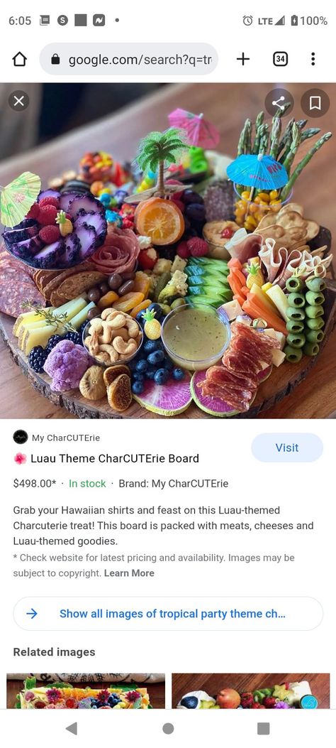 Luau Themed Charcuterie Board, Lilo And Stitch Charcuterie Board, Tropical Theme Charcuterie Board, Luau Charcuterie Board Ideas, Hawaiian Charcuterie Board Ideas, Hawaiian Themed Charcuterie Board, Beach Themed Charcuterie Board, Tropical Charcuterie Board, Luau Charcuterie Board