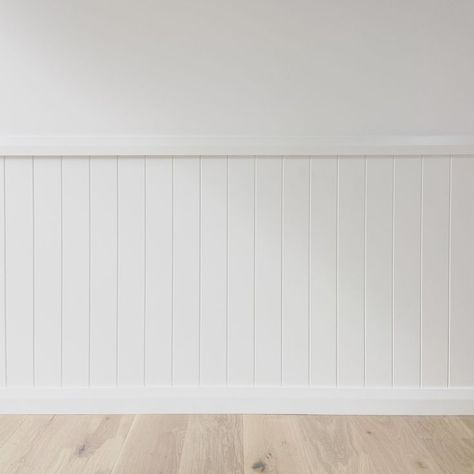 Wall Paneling. Timber flooring. White coastal style. V Groove Bedroom, Jv Paneling, White Wooden Wall Panelling, V Board Paneling, White Vj Panelling, Vj Panel Half Wall Bedroom, White Wooden Panel Wall, Wall Paneling Styles, Vj Panel Half Wall