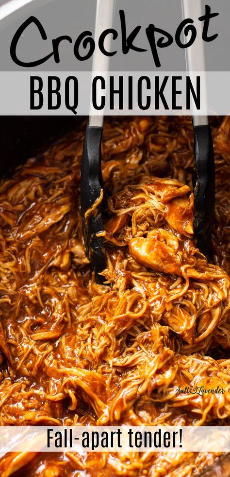 Bbq Pulled Chicken Recipes, Crockpot Bbq Chicken, Pulled Chicken Recipes, Shredded Bbq Chicken, Bbq Chicken Crockpot, Chicken Crockpot Recipes Easy, Bbq Chicken Recipes, Slow Cooker Bbq, Pulled Chicken