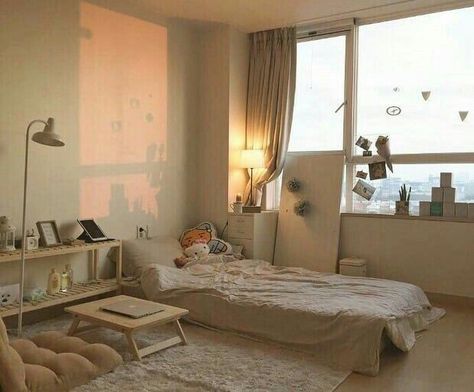 korean bedroom aesthetic room decor seoul beige coffee cream milk tea ideas wooden light soft minimalistic 아파트 침실 アパート 寝室 aesthetic home interior apartment japanese kawaii g e o r g i a n a : f u t u r e h o m e Hiasan Bilik Tidur, Hiasan Bilik, Bilik Tidur, Room Deco, Minimalist Room, Aesthetic Rooms, Small Room Bedroom, Room Inspiration Bedroom, Room Ideas Bedroom