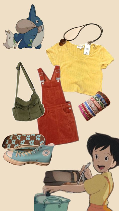 My take on what Satsuki would wear modern-day! Totoro Outfit, My Neighbor Totoro, How To Wear