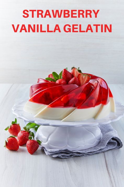 Jello Pudding Recipes, Lemon Crumb Cake, Gelatin Desserts, Strawberry Gelatin, Blondie Dessert, Jello Mold Recipes, Gelatin Salad, Strawberry Pudding, Jelly Desserts