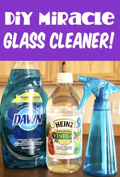 Glass Cleaner DIY Glass Cleaner Recipe, Diy Glass Cleaner, Homemade Glass Cleaner, Miracle Cleaner, Vinegar Cleaner, Homemade Cleaning Supplies, Frugal Girls, Tracker Free, Cleaner Recipes