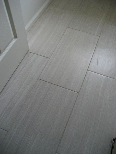 Like this color tile for bathroom floor Grey Tile Kitchen Floor, Grey Laundry Rooms, Grey Floor Tiles, Rectangle Tiles, Master Bath Remodel, Grey Tiles, Porcelain Floor, Kitchen Floor Tile, Grey Flooring