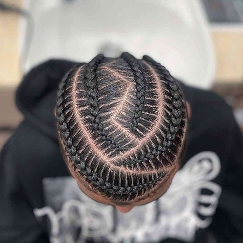 Boy Braid Styles, 4 Braids Hairstyle, Cornrow Braids Men, Braids With Fade, Hair Twists Black, Braid Styles For Men, Boy Braids Hairstyles, Cornrow Hairstyles For Men