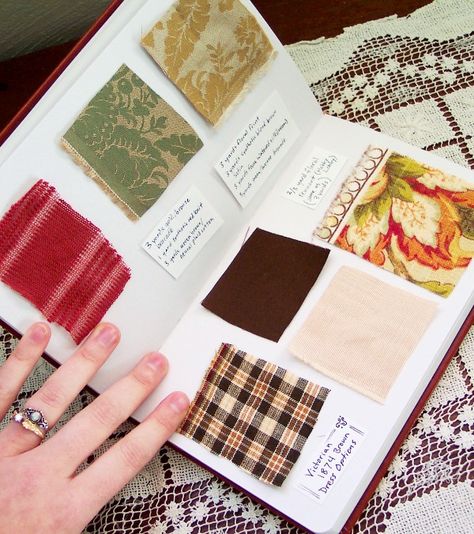 Homemade Fabric Sample Book Fabric Stash Organization, Fabric Sample Book, Swatch Book, Wet Felting Projects, Leather Bound Journal, Creative Textiles, Keepsake Books, Fabric Journals, Book Organization