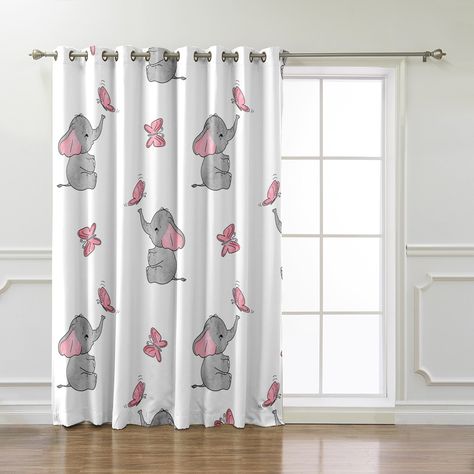 Africa Indian Elephant Room Curtains Large Window Curtain Lights Living Room Bedroom Decor Kids Curtain Lights Living Room, Window Curtain Lights, Large Window Curtains, Bedroom Decor Kids, Lights Living Room, Elephant Room, Large Window, Kids Curtains, Indian Elephant