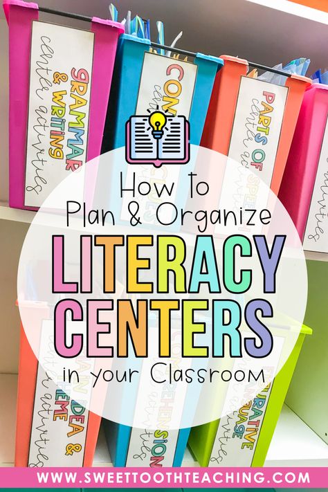 Guided Reading Rotations, Guided Reading Organization First Grade, How To Organize Centers In Classroom, How To Store Centers In Classroom, Literacy Rotations First Grade, First Grade Stations Literacy Centers, 2nd Grade Reading Centers Ideas, Literacy Center Organization, Kindergarten Classroom Organization Center Rotations