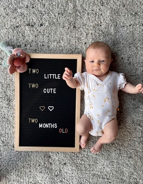 Letterboard baby monthly Two Month Old Baby Captions, Second Month Baby Photo Ideas, Baby Age Pictures, Two Months Baby Photoshoot, 2 Months Old Baby Photoshoot, Two Month Old Baby Pictures, 2months Baby Photoshoot Ideas, 2 Months Baby Photoshoot, 2 Month Baby Picture Ideas