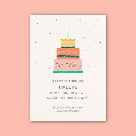 Unique birthday invitations