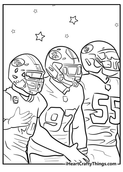 29 San Francisco 49ers Coloring Pages San Francisco 49ers Coloring Pages, 49ers Purdy, 49ers Colors, Football Coloring, San Francisco 49ers Art, Colouring Sheets For Adults, Football Coloring Pages, Free Printable Coloring Sheets, Free Coloring Sheets