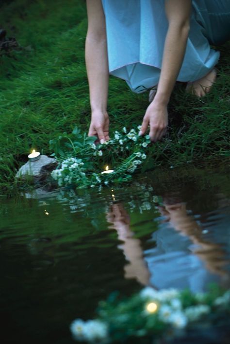 Noc Kupały - Kupala Night in Poland © Marcin Kiełbiewski Kupala Night Aesthetic, Polish Aesthetic, Slavic Paganism, Midsummer Dream, Slavic Mythology, Beltane, Witch Aesthetic, Green Witch, Summer Solstice