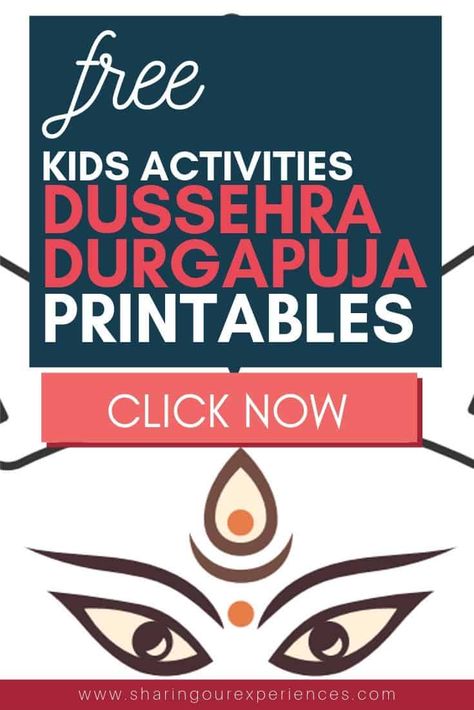 Free Diwali Dussehra and Durga puja activities printable and Coloring sheets and some amazing crafts that you can do at home #Dussehra #Kidscrafts #Freeprintables Durga Puja Craft, Easy Learning Activities, Activities Printable, Free Activities For Kids, Amazing Crafts, Printables Free Kids, Craft Ideas For Kids, Printable Activities For Kids, Toddler Art